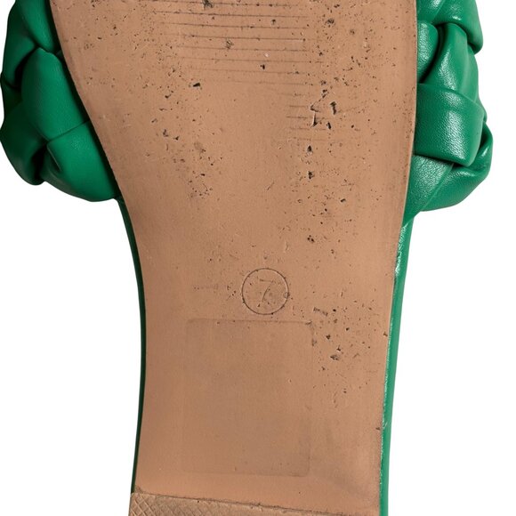 Azalea Wang Green Flat Mules / Sandals / Slides - Size 7 - Picture 8 of 8